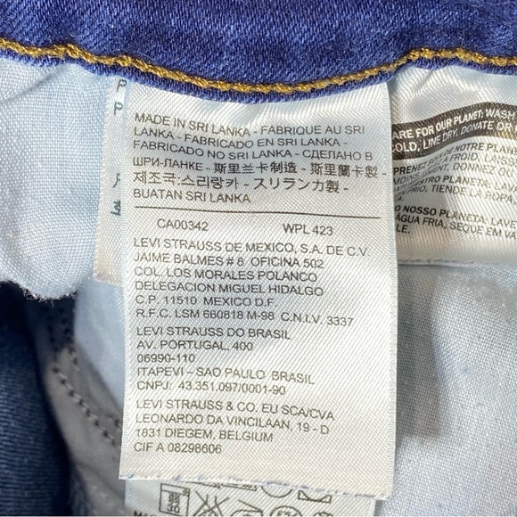 Levi's Jeans Women's 14 Dark Blue Mid Rise Skinny Casual Classic Stretch Denim - Picture 9 of 16